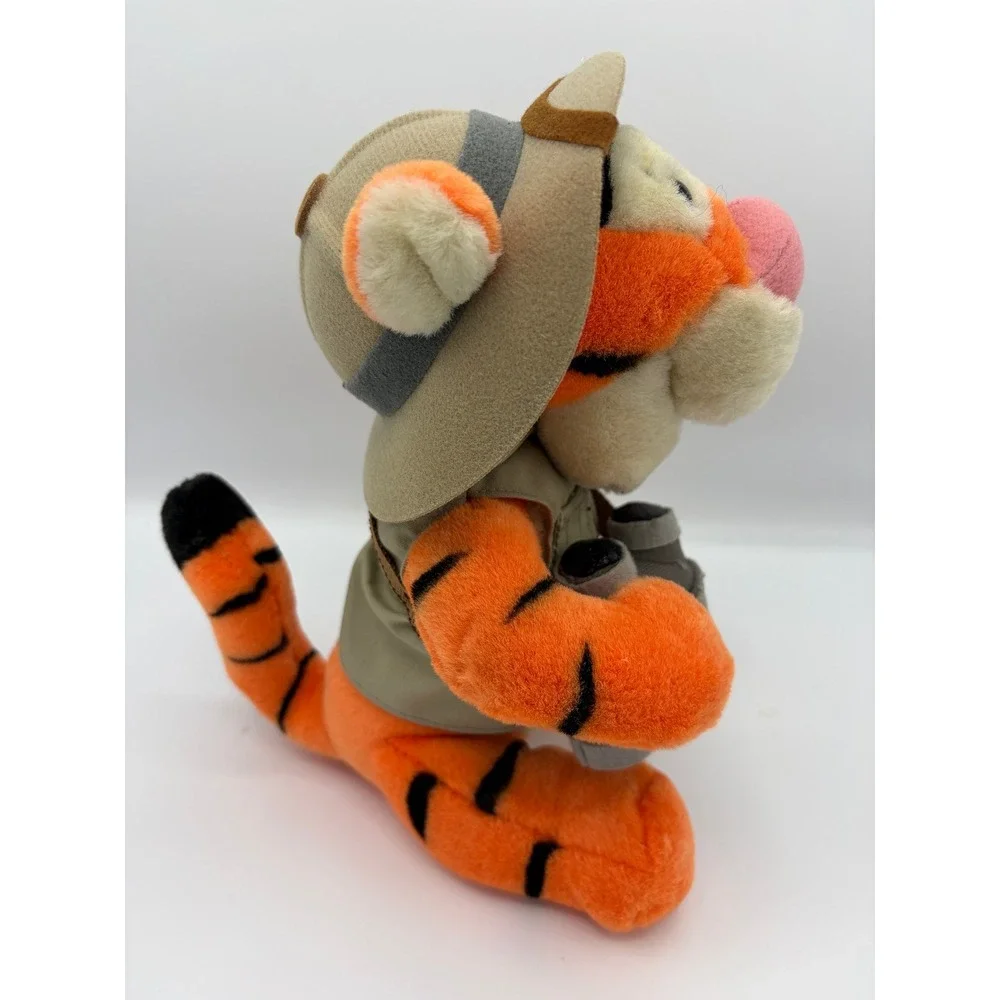 Vintage Disneyland Safari Tigger Plush Winnie the Pooh Vest Hat Binoculars NWT